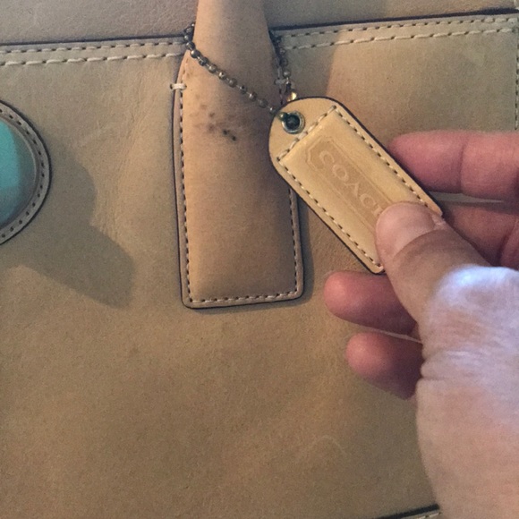 NWT Coach natural leather handbag - Picture 6 of 8